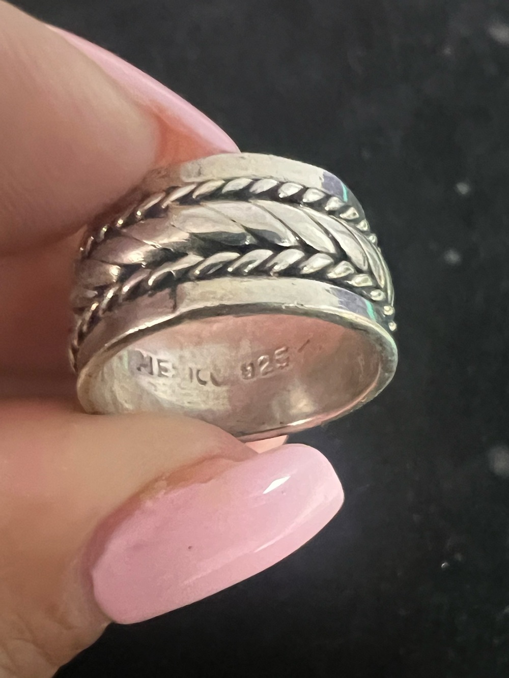 925 STERLING SILVER MEXICO BRAIDED BAND